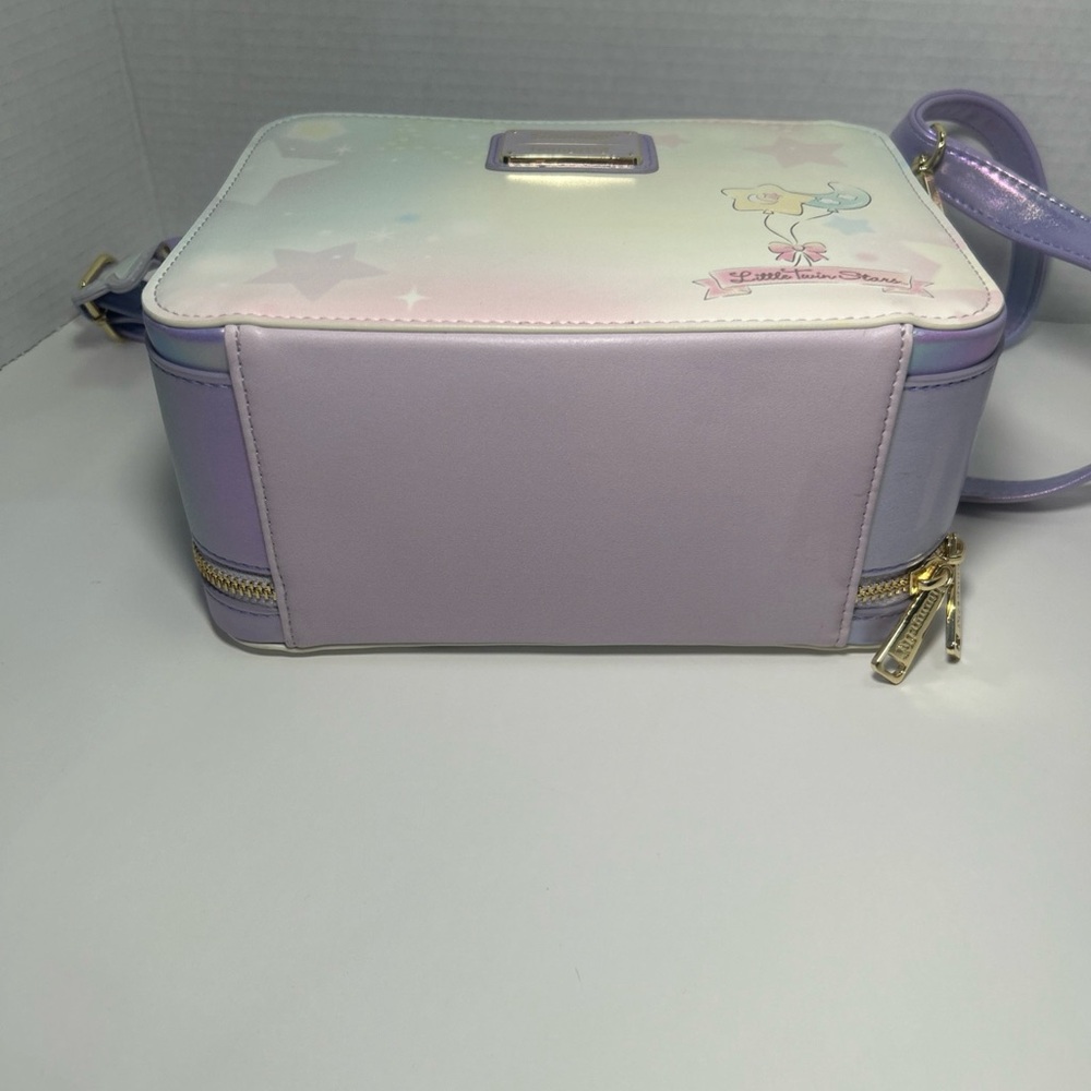 Little Twin Stars By Sanrio Purse Sil 34114 2023 Purple Shoulder No Tags - Picture 5 of 8